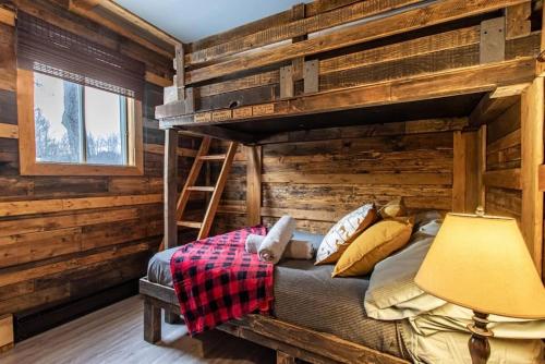 Кровать или кровати в номере Chalet Le Mignon Nature Escape & Comfort