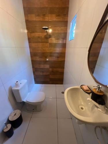 Koupelna v ubytování Nossa Casa Temporada