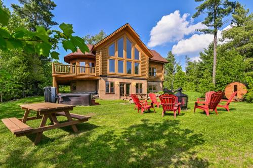 Zahrada ubytování Fiddler Lake Resort Chalet 81 Deer