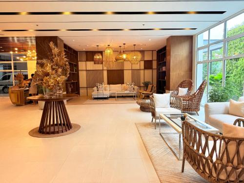 Ruang duduk di BE Residences Chic & Cozy