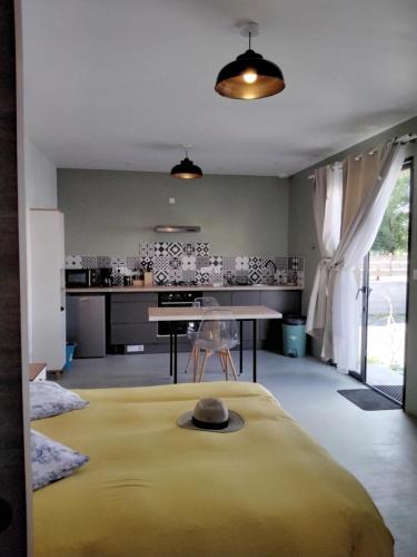 L Essentiel Studio cllimatisé A pied Rivière, Marché,Voie Verte