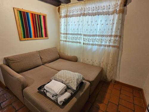 Χώρος καθιστικού στο Casa Mexicana con encanto