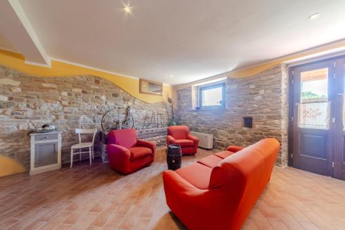 Ruang duduk di Agriturismo Dai Du Bourdei