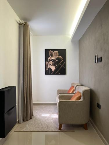 Μια τηλεόραση ή/και κέντρο ψυχαγωγίας στο Nalayan Villa Kuala Besut