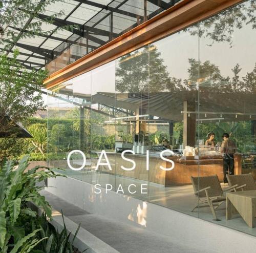 a restaurant with a sign that reads cassein space at Livist Resort phetchabun in Phetchabun