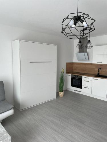 Una cocina o zona de cocina en Jedeme Lipno