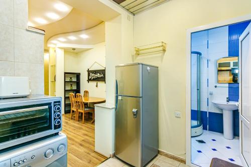 Kuchyň nebo kuchyňský kout v ubytování MOREX Apartment