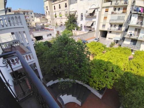 an aerial view of a city with buildings at Villa Astrea in Torre Annunziata