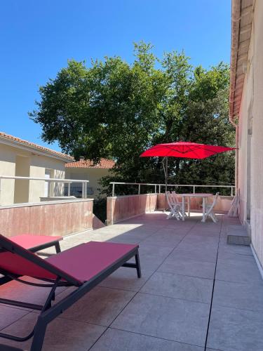 Demi maison avec terrasse et jardin 3 chambres 6 pers