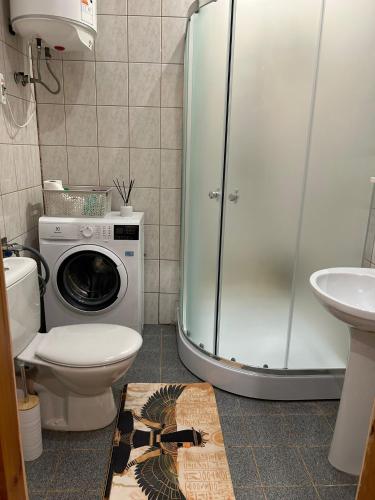 Koupelna v ubytování Pharaoh Apartment
