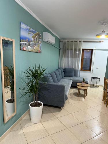 Χώρος καθιστικού στο Mali i Robit SeaView Apartment