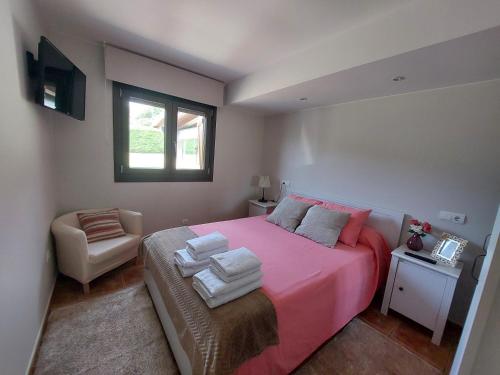 Postel nebo postele na pokoji v ubytování Agro dos Mouriños