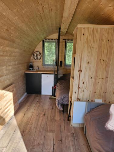 Χώρος καθιστικού στο CAMPING LES GRAVELETS 2étoiles