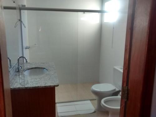 Phòng tắm tại Residencial Golfinhos