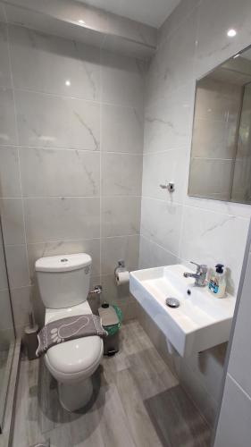 Koupelna v ubytování Trantas Rooms