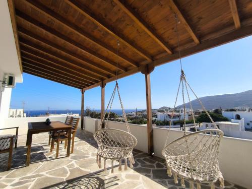 Modern big house in the port of Andros