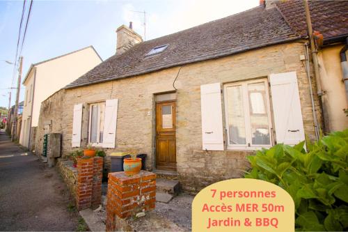 Maison de pêcheur à 50m de la mer & 10min ferry, 3 chambres, 7 personnes, intendance Luxury Host