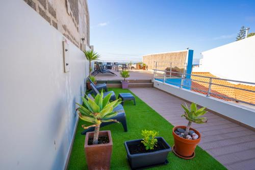 Balkón nebo terasa v ubytování Hostel AzorAzul - Pool & Suite