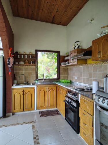 Kuchyň nebo kuchyňský kout v ubytování Finca El Paraíso