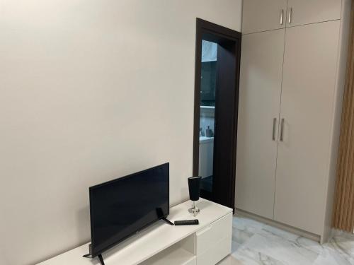 TV a/nebo společenská místnost v ubytování Greystone House Apartments