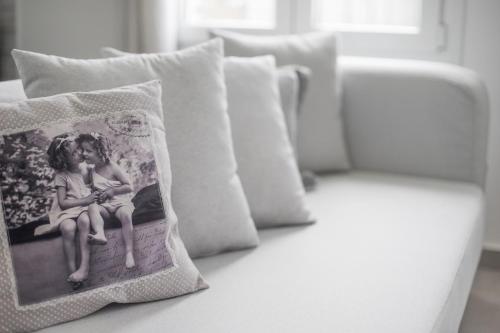 Katil atau katil-katil dalam bilik di Azzurro Bianco Suites