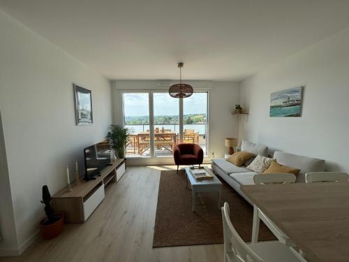Χώρος καθιστικού στο Appartement Le Riva B304
