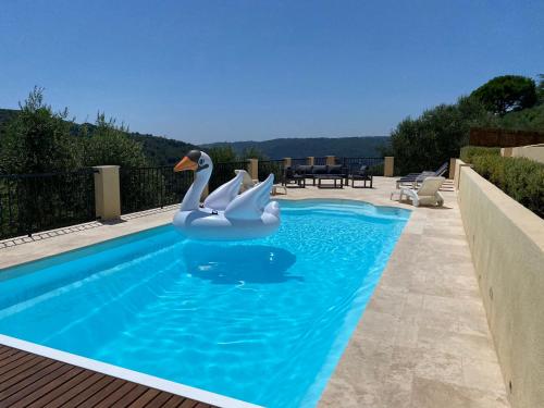 Villa avec piscine chauffée Nice collines