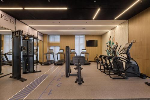 Gimnasio o instalaciones de fitness de Four Points by Sheraton Qingdao, Chengyang East