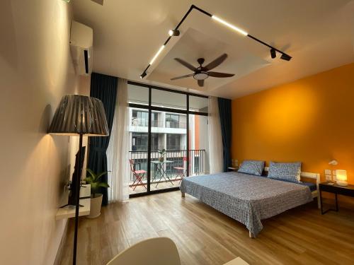 Katil atau katil-katil dalam bilik di Lighting Homestay OCP