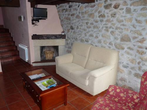 Χώρος καθιστικού στο CASA IRIS, tranquilidad a 5' de Cangas de Onís