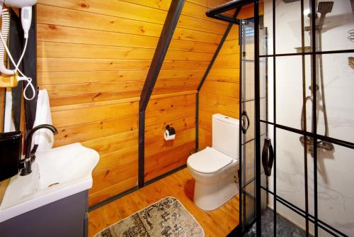 Koupelna v ubytování Nesli Villa & Bungalow - Dubleks Bahçeli Villa