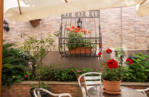 Κήπος έξω από το Hotel Vittoria