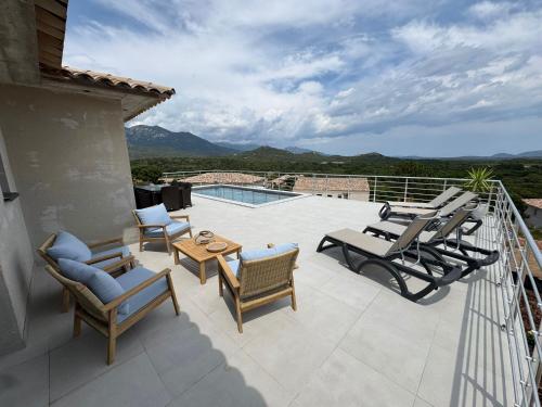 Γενική θέα στο βουνό ή θέα στο βουνό από  αυτή η βίλα