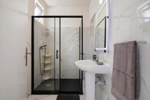Phòng tắm tại Casa Flôr