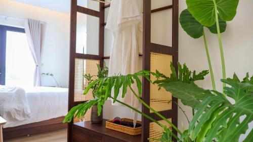 Katil atau katil-katil dalam bilik di Lakeside View Villa Chuong My Ha Noi