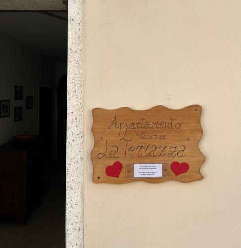 Πιστοποιητικό, βραβείο, πινακίδα ή έγγραφο που προβάλλεται στο Appartamento vacanze La Terrazza