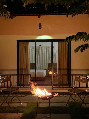 Posezení v ubytování Leopard Hill Resort - Bandipur