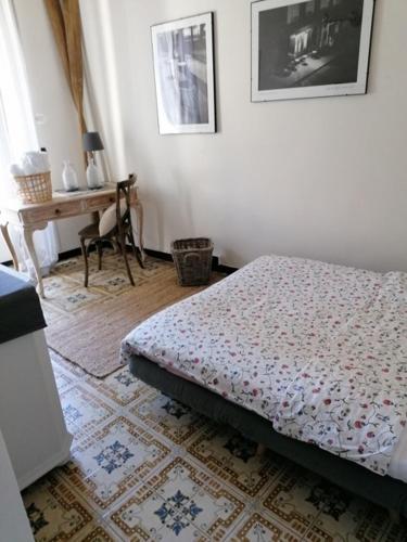 Ένα ή περισσότερα κρεβάτια σε δωμάτιο στο Villa Salvarezza