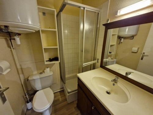 Koupelna v ubytování Studio rénové au cœur de Super Besse, pour 4 personnes - FR-1-814-141