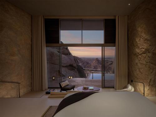 Katil atau katil-katil dalam bilik di Desert Rock Resort
