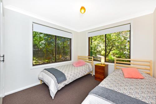 Postel nebo postele na pokoji v ubytování Belvidere Cottage