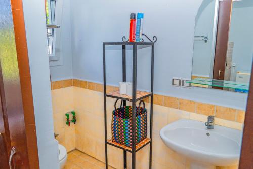 Un baño de Hotel-Residence Au Sable Blanc