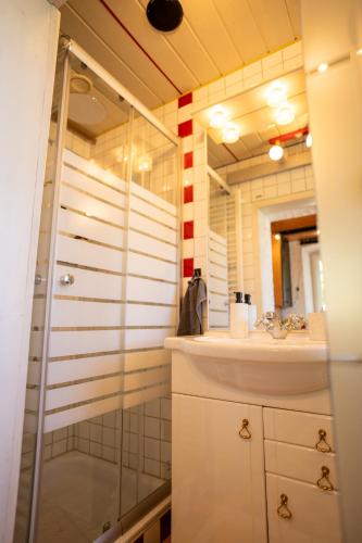 Koupelna v ubytování Ferienhaus Dobernik