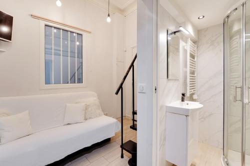 Phòng tắm tại studio Belleville