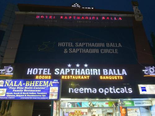 Un certificado, premio, letrero u otro documento en Hotel Sapthagari Near To Railway Station and Busstation