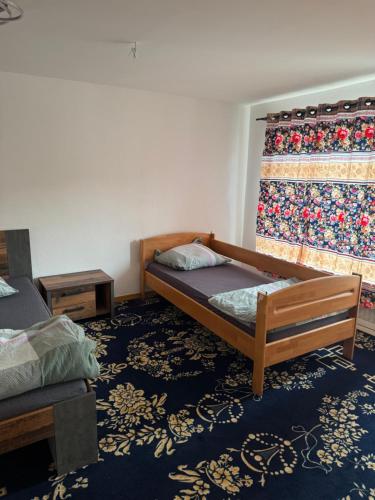 Postel nebo postele na pokoji v ubytování Einfamilien Haus