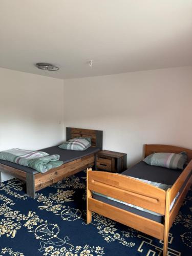 Postel nebo postele na pokoji v ubytování Einfamilien Haus