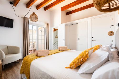Ένα ή περισσότερα κρεβάτια σε δωμάτιο στο Villa Menurka II