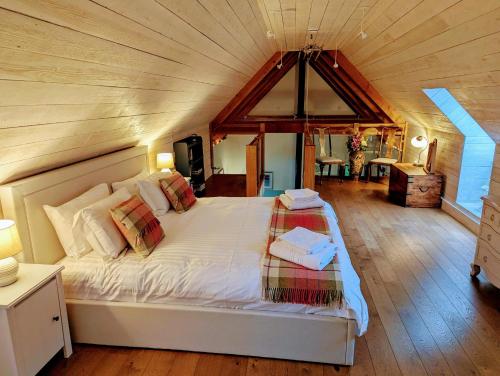 Voodi või voodid majutusasutuse Logies Croft toas