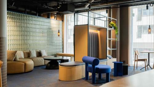 Posezení v ubytování Citybox Helsinki